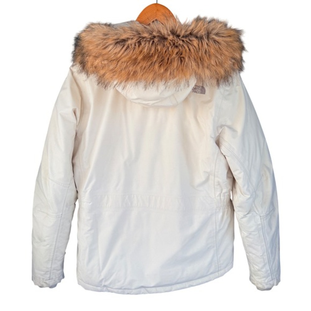 The North Face HyVent Faux Fur Hood Belted Puffer Coat Vintage Y2K Gorpcore - Picture 12 of 12